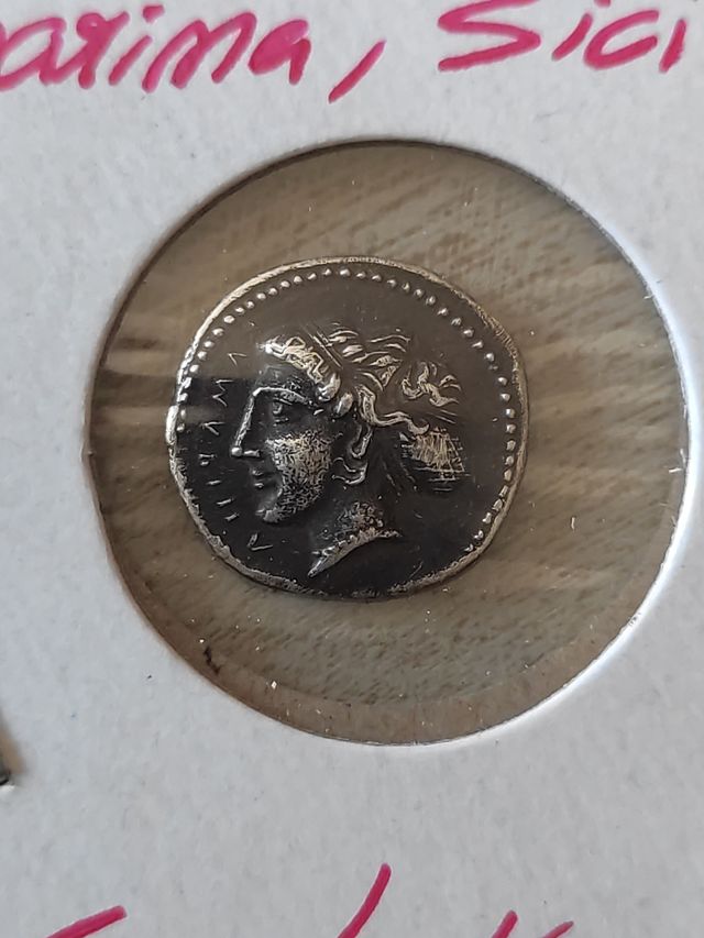 Moneda Griega Kamarina 410-405 a.C.