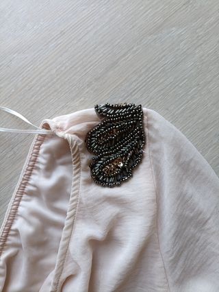 Vestido Bershka beige