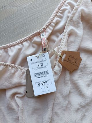 Vestido Bershka beige