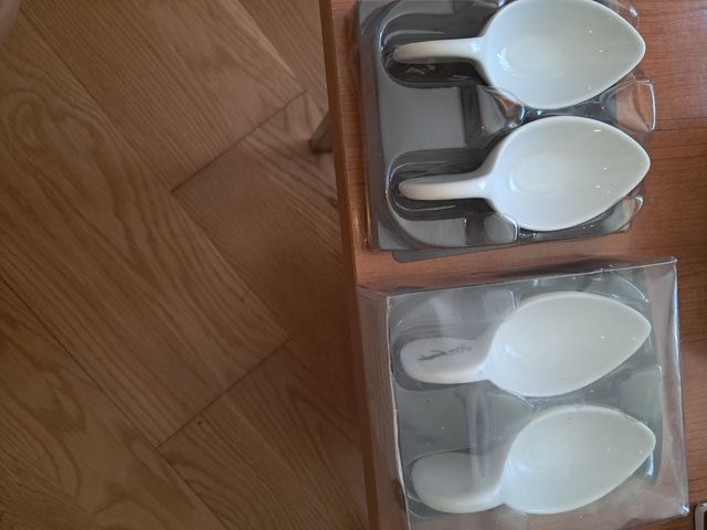 4 cucharitas porcelana | aperitivos