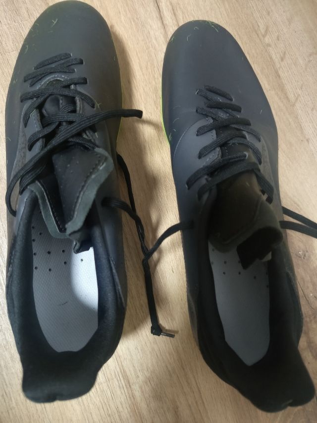 Zapatillas de fútbol Kipsta VRLT- negros/verdes