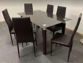 HERMOSA MESA COMEDOR + 6 SILLAS