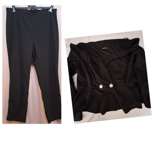 Completo elegante curvy nero