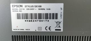 Epson Stylus SX100 Impresora