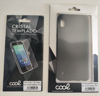 Samsung Galaxy A10: funda+cristal templado