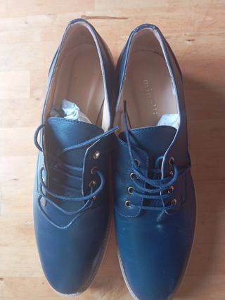 Zapatos Minelli Piel Azul Talla 40
