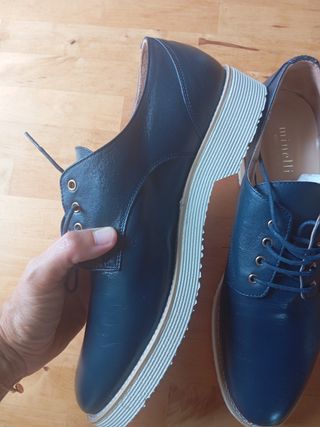 Zapatos Minelli Piel Azul Talla 40