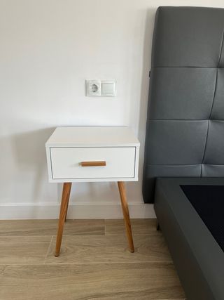 Cabecero y base tapizada