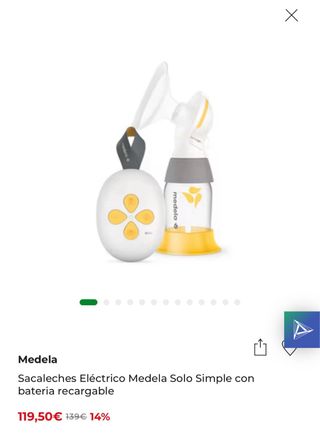 Sacaleches Medela Solo + accesorios