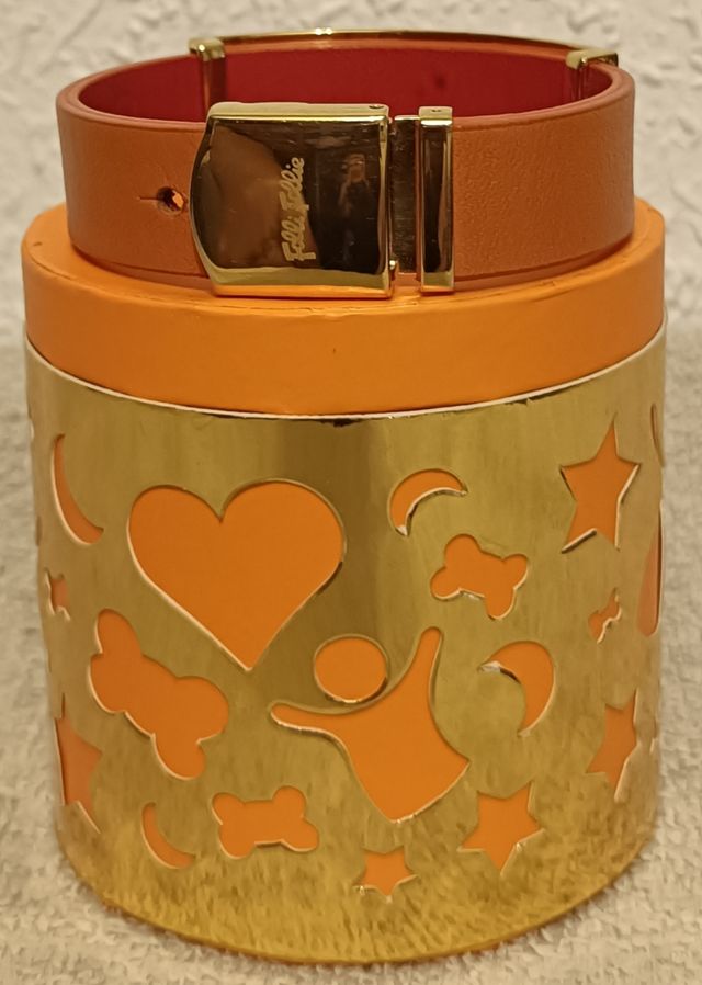 Pulsera Folli Follie dorada 2cn ancha 19cn larga