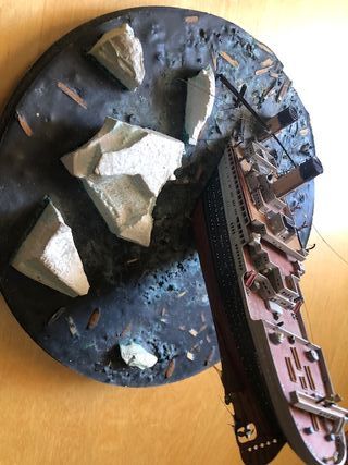 Maqueta hundimiento del TITANIC