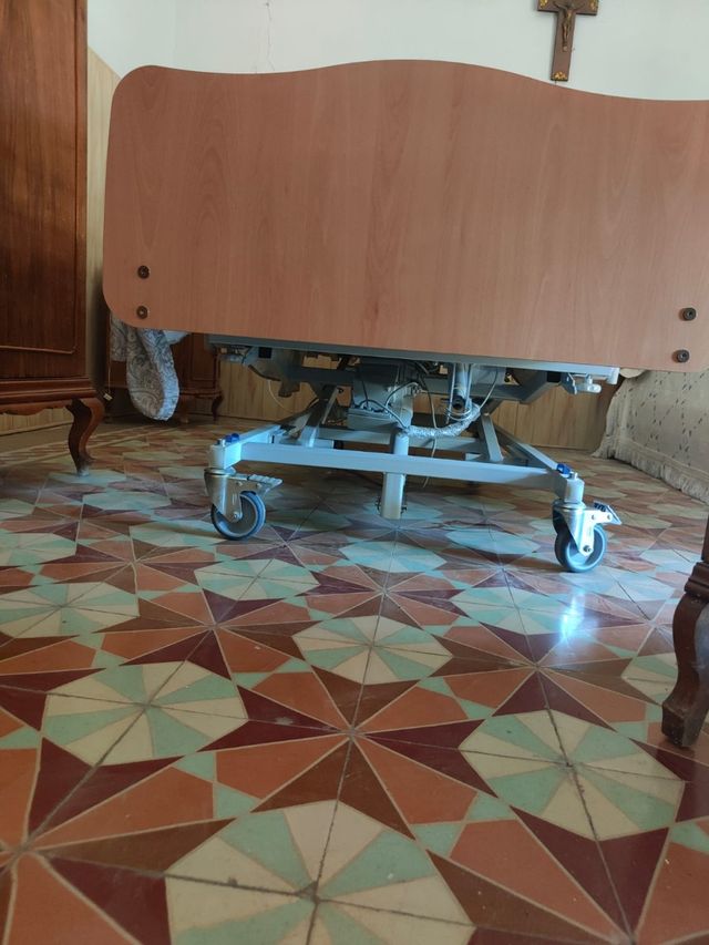 Cama articulada hospitalaria