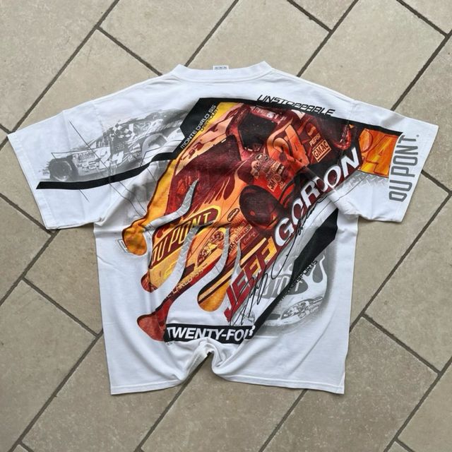 2001 Vintage Nascar Jeff Gordon AOP Tee XL