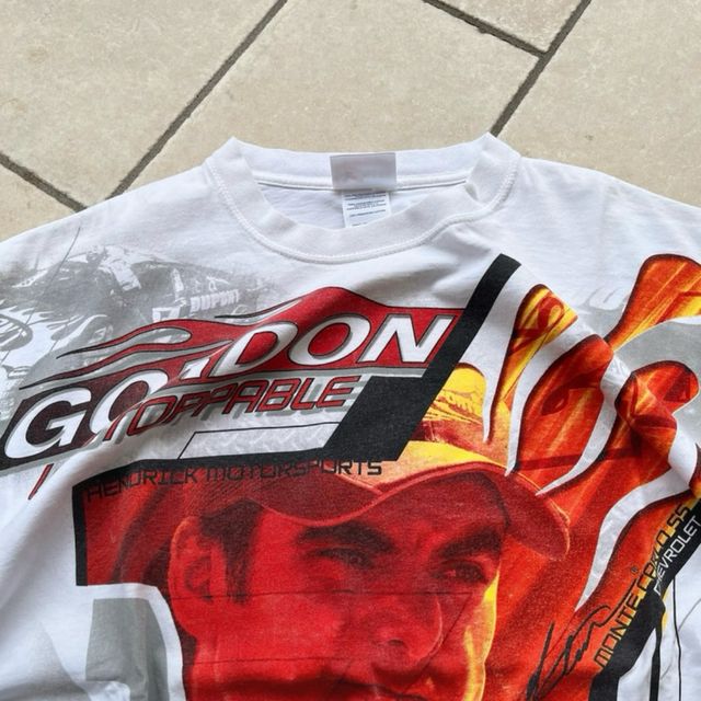 2001 Vintage Nascar Jeff Gordon AOP Tee XL