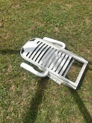 Silla playa blanca plegable