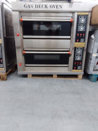 Horno de pizza a gas  2 cámaras.