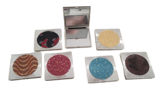 24 Specchietti Glitterati 7x7cm