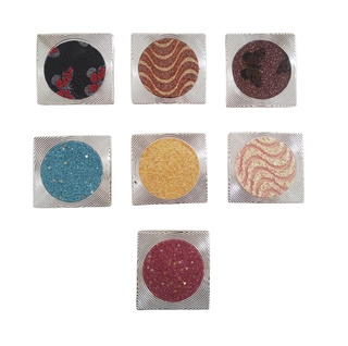 24 Specchietti Glitterati 7x7cm