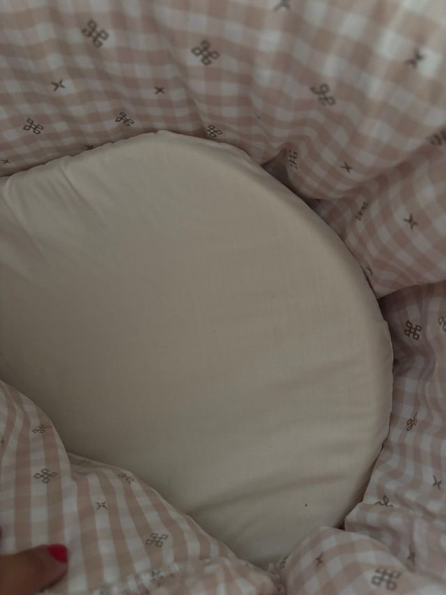 Cuna Moisés mimbre + colchoncito