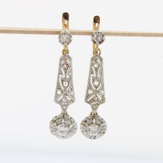 Pendientes Vintage Oro y Diamantes