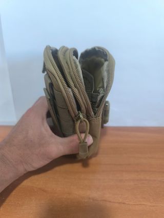 Riñonera táctica Marrón Caqui