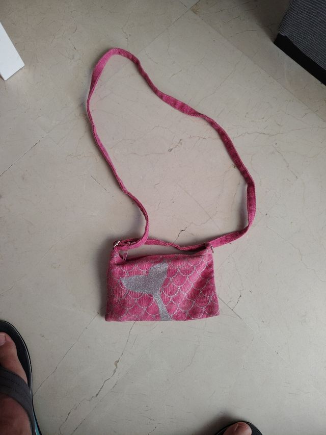 Bolso bandolera infantil rosa