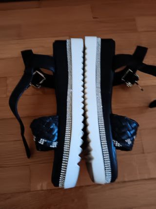 Sandali neri donna 37 