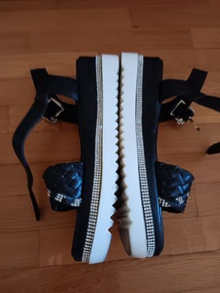 Sandali neri donna 37 