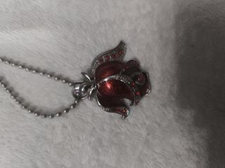 Collar rosa precioso Artesano