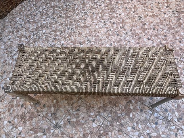 Banco Maisons du Monde estilo tropical