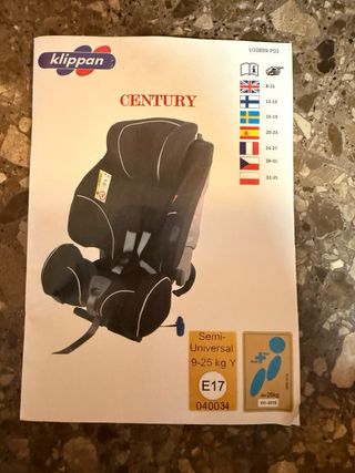 Silla coche Klippan Century