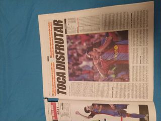 Mundo deportivo . Puyol,Ronaldinho