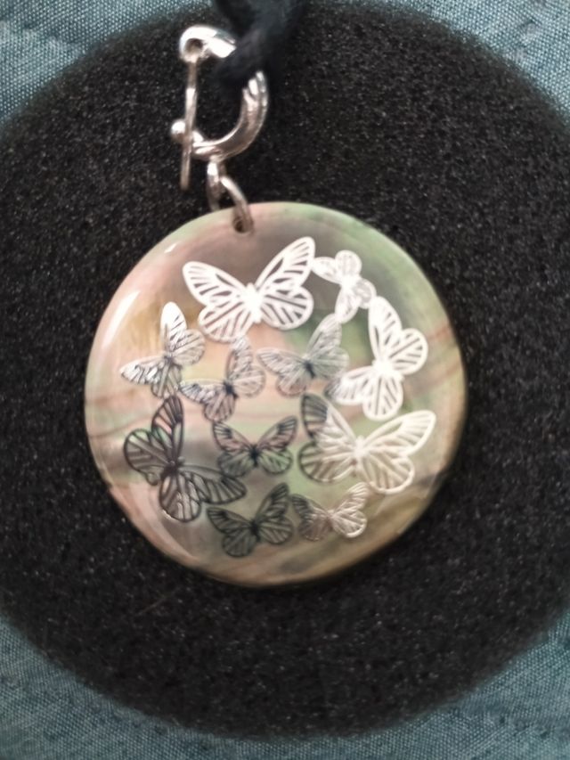 Colgante Mariposas Perla