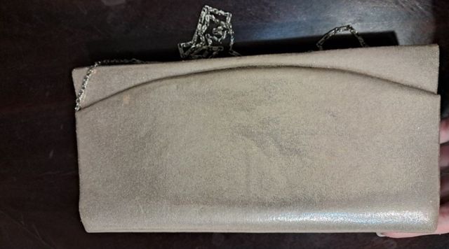 Bolsa de Festa Bege/ dourado