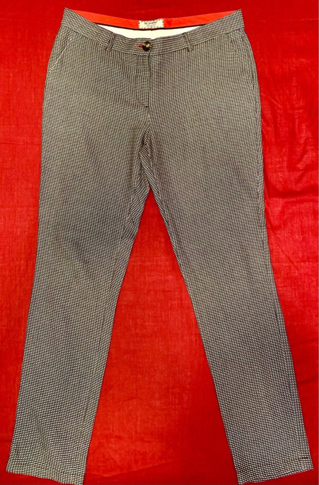 Traje de mujer, marca El Ganso, azul y blanco