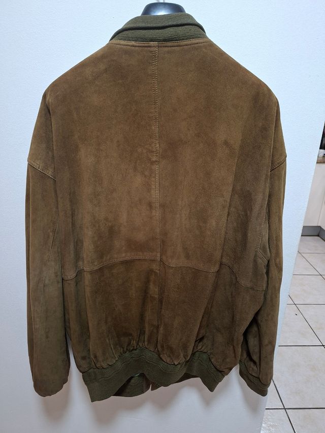 Chaqueta de ante marrón