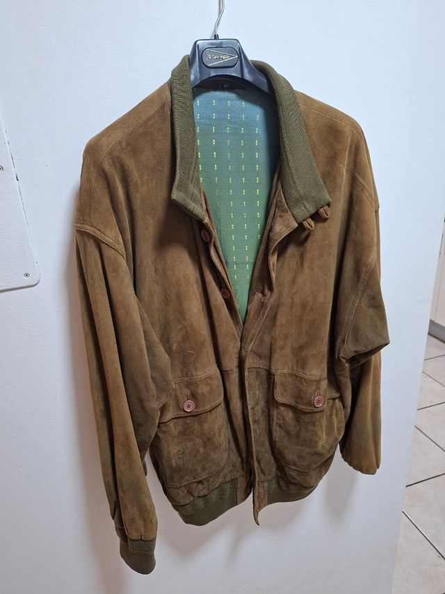 Chaqueta de ante marrón