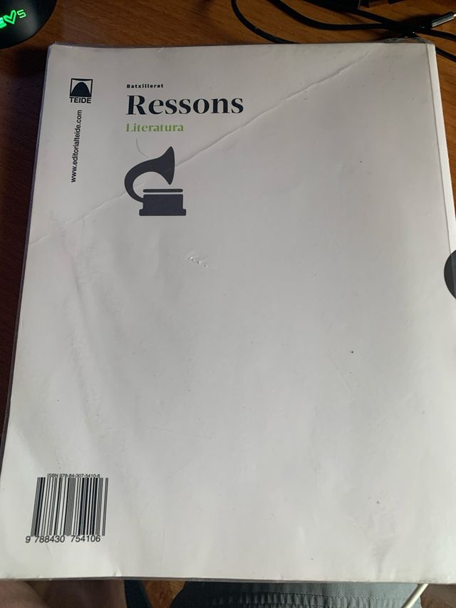 Ressons. Literatura 1 BATX