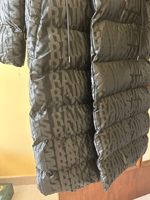 Piumino Rains nero impermeabile