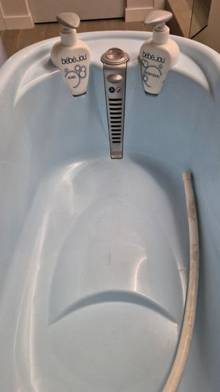 Bañera bebé plegable azul