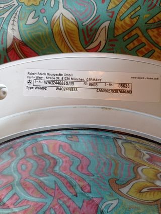 Puerta lavadora Bosch 8kg