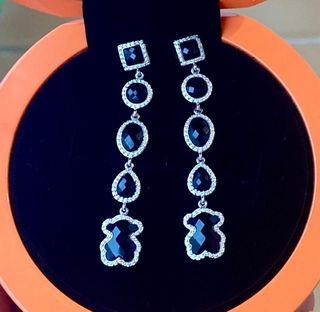 Pendientes Tous oro blanco con diamantes 