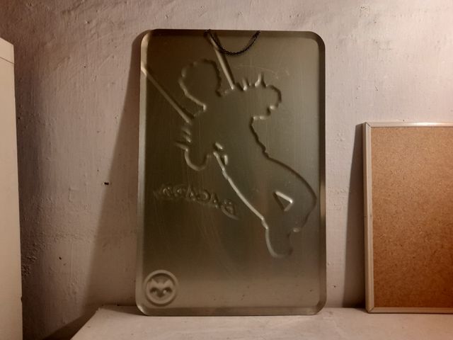 Cartel de chapa Bacardi retro.