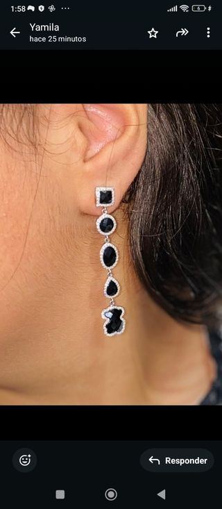 Pendientes Tous en oro blanco y diamantes 