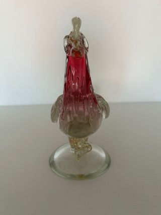 Scultura Pavone In Vetro di Murano