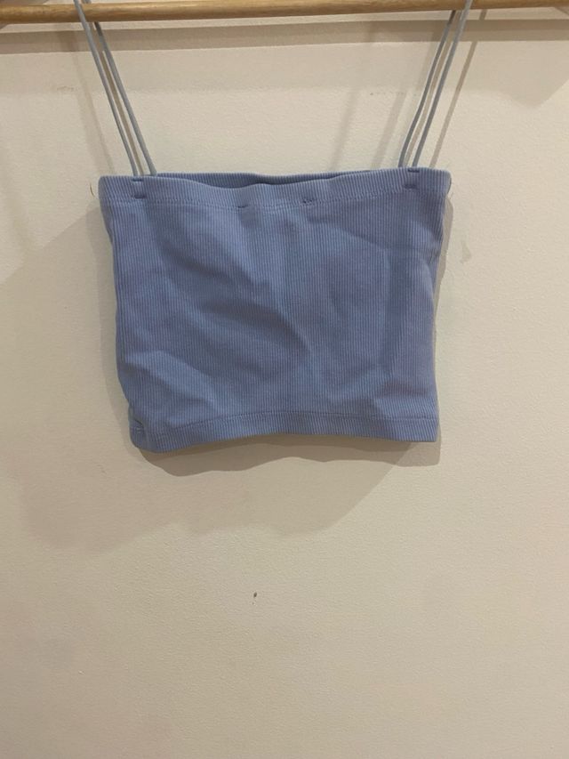 Crop top azul - top corto