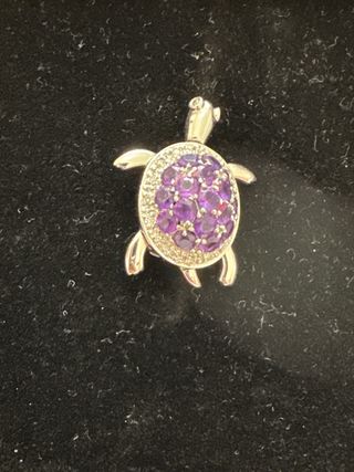 Colgante tortuga ORO Y  PIEDRAS PRECIOSAS