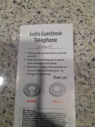 Teléfono Retro - Boda