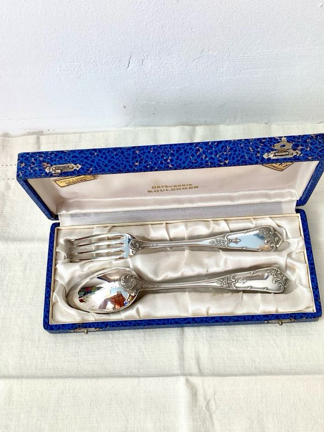 Cubiertos antiguos BOULENGER plata plateada 60g –
