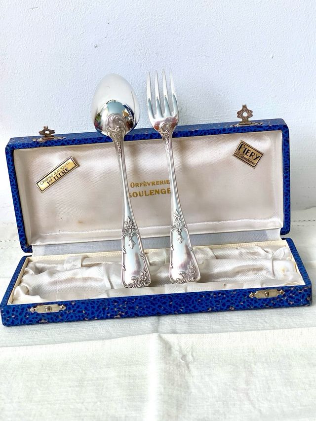 Cubiertos antiguos BOULENGER plata plateada 60g –
